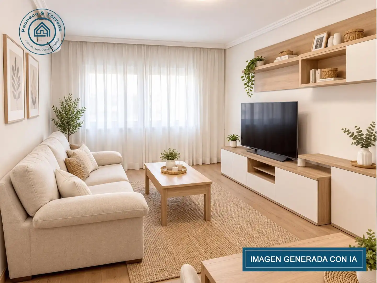 Living room of Flat for sale in Valencia  with Air Conditioner and Balcony
