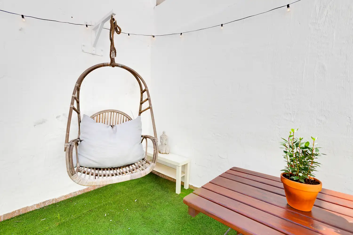 Terraza de Casa adosada en venta en Barcelona con Aire acondicionado, Calefacción y Jardín privado
