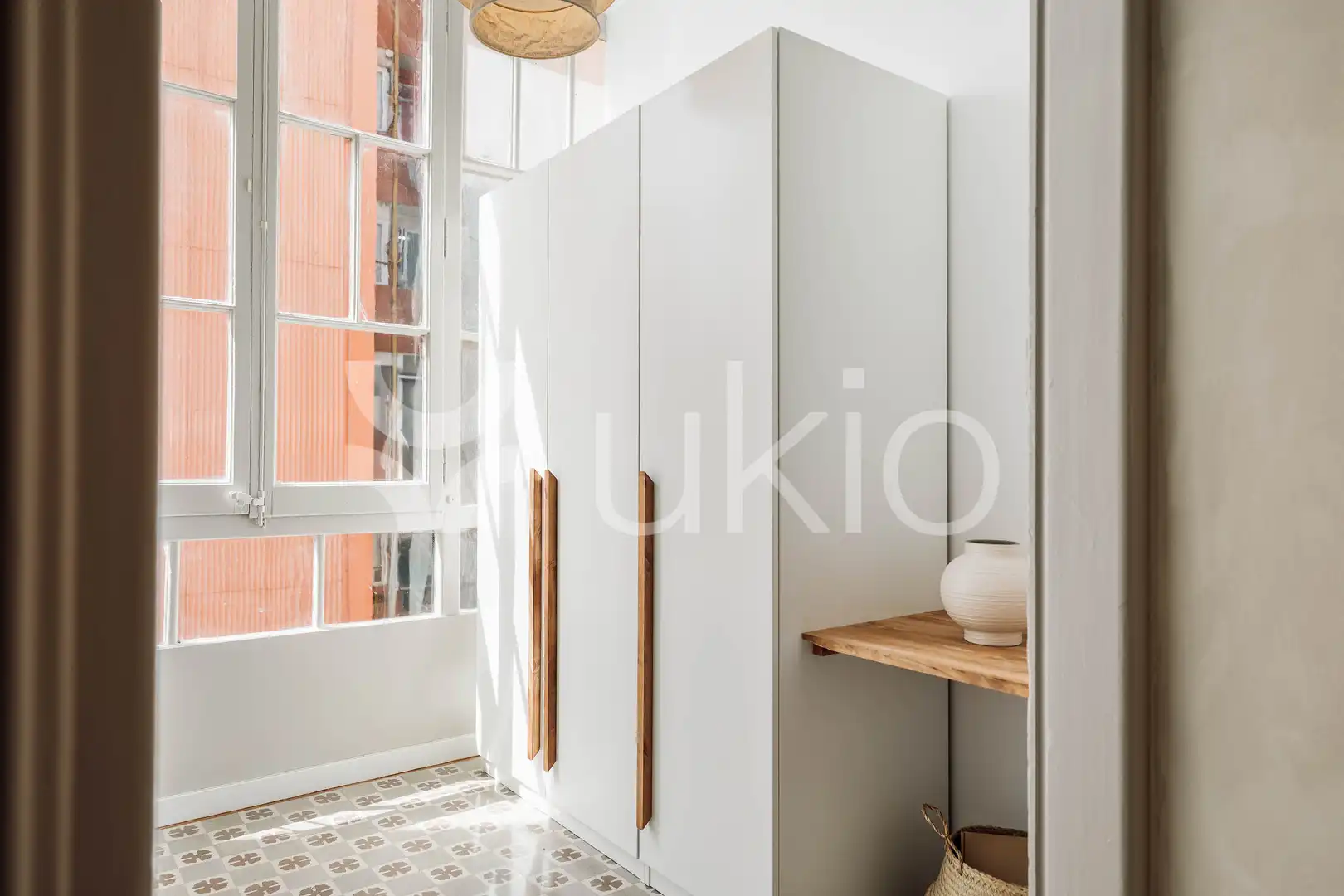 Cocina de Apartamento de alquiler en Barcelona con Aire acondicionado, Calefacción y Amueblado