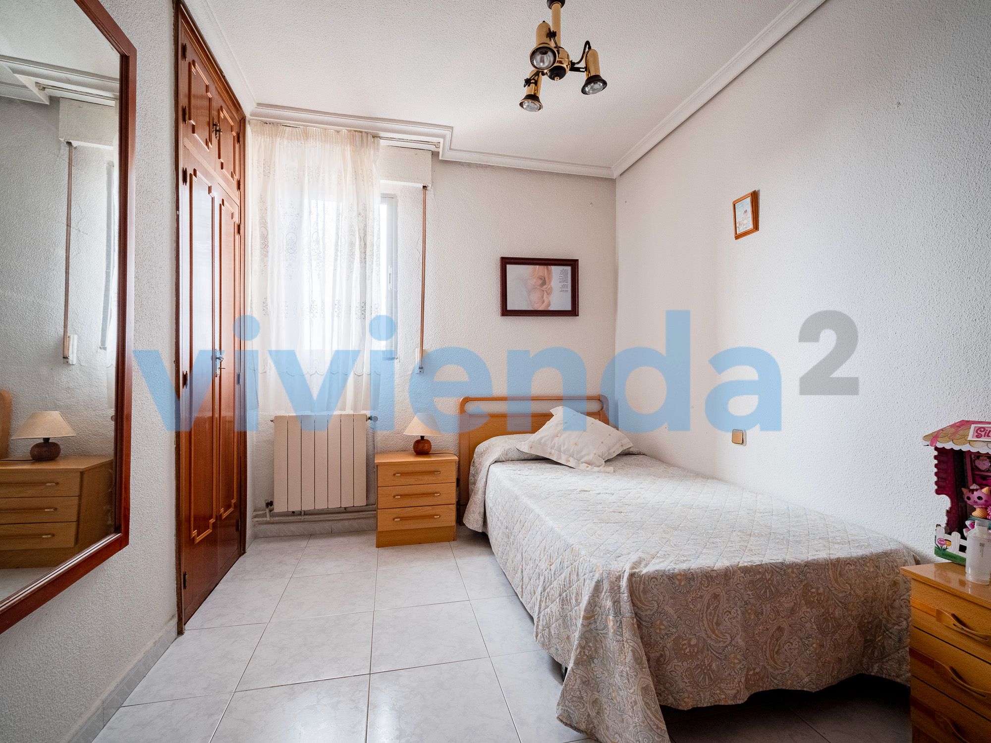 Bedroom of Flat for sale in  Madrid Capital  with Heating and Storage room