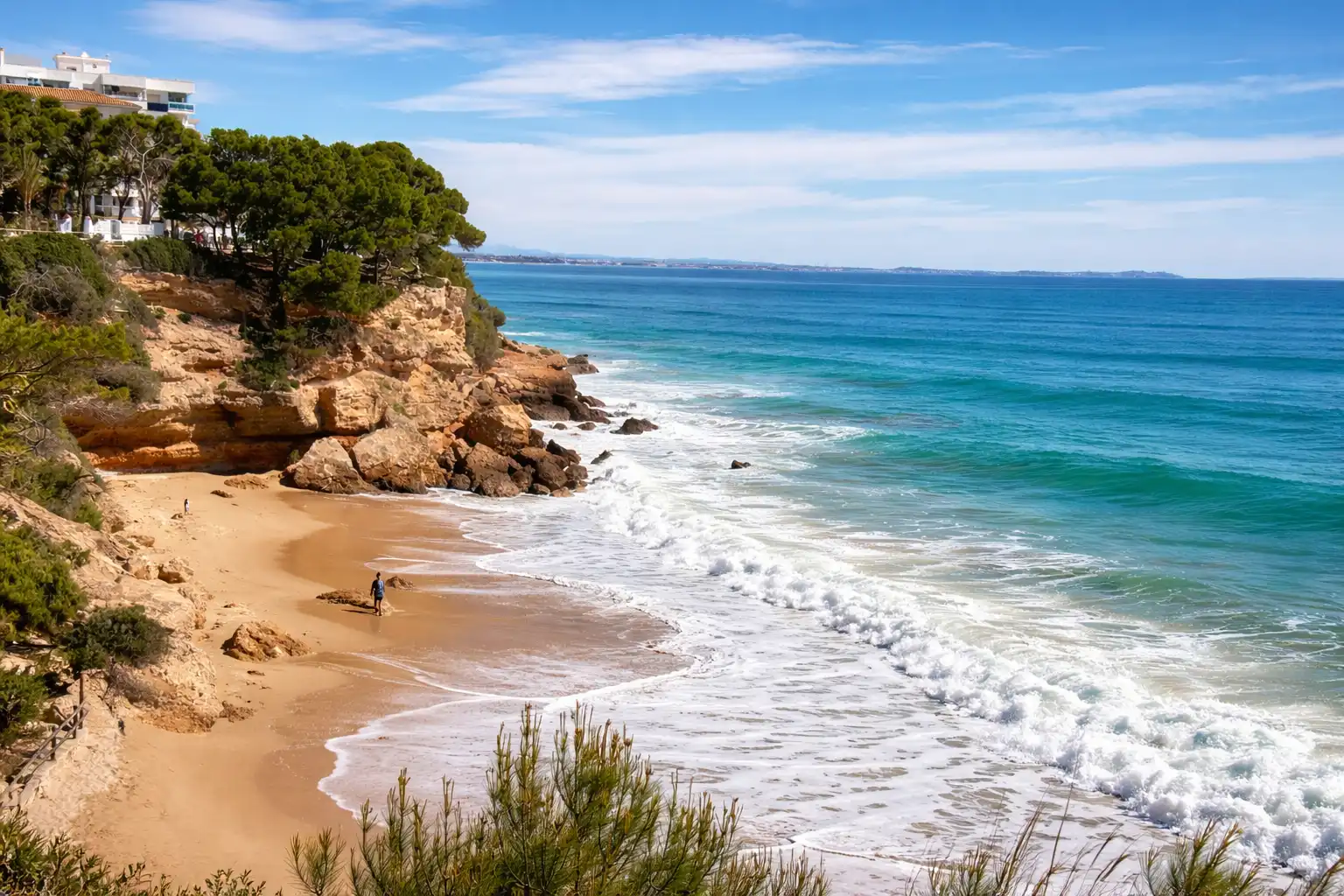 Außenansicht von Wohnungen zum Verkauf in Mont-roig del Camp mit Klimaanlage, Terrasse und Ofen