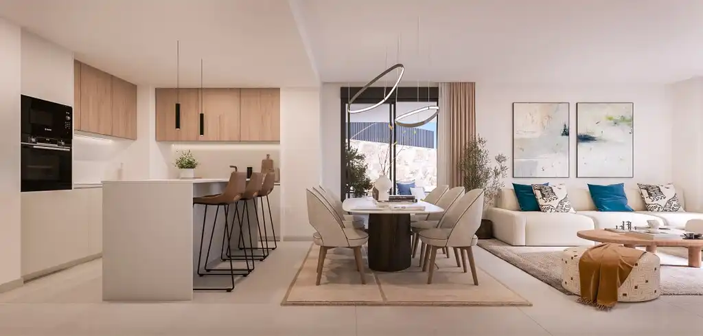 Dining room of Apartments for sale in Marbella  with Terrace and Community pool