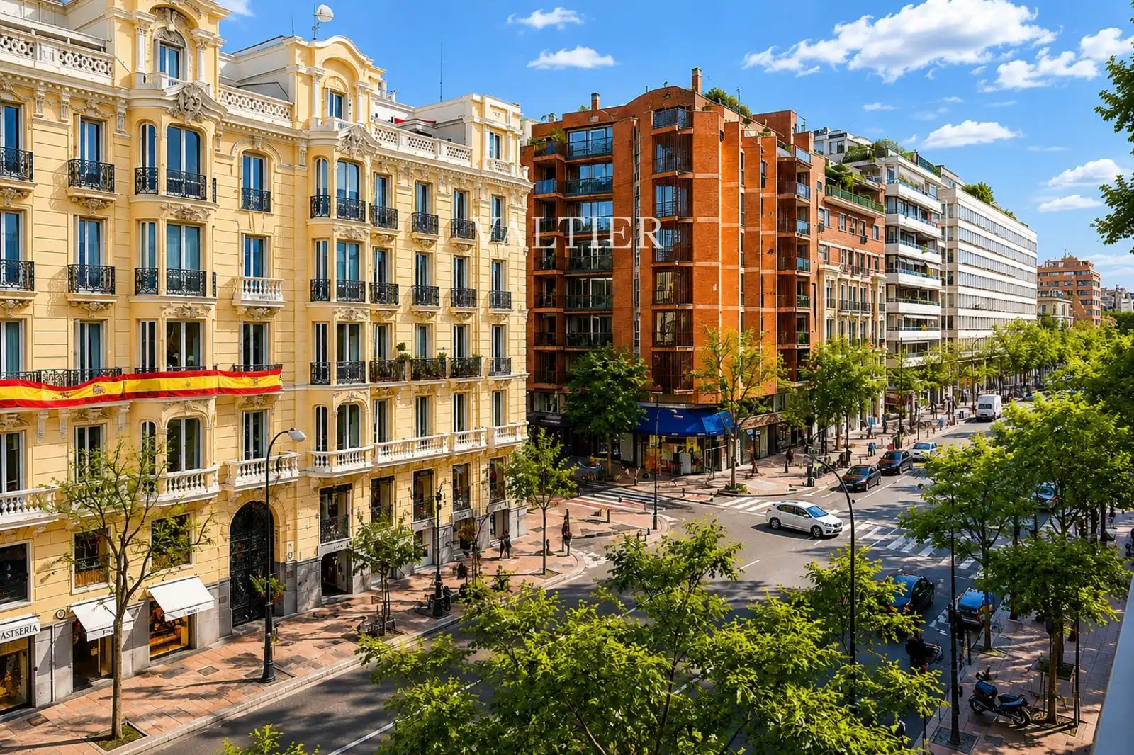 Außenansicht von Wohnung zur Miete in Madrid mit Klimaanlage und Möbliert