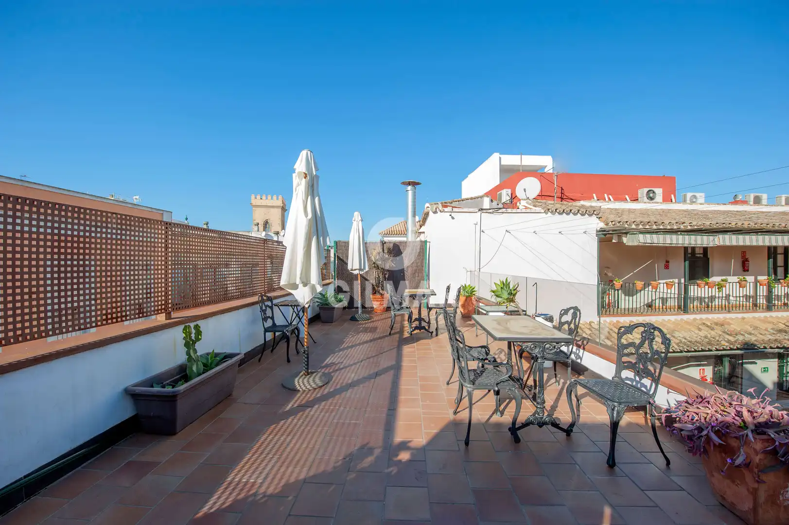 Terrace of Flat for sale in Sevilla  with Heating, Storage room and Furnished