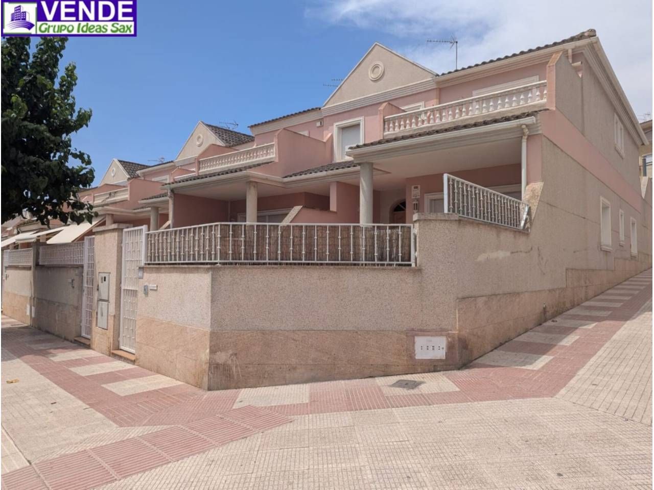 Exterior view of Single-family semi-detached for sale in Sax  with Heating, Private garden and Terrace