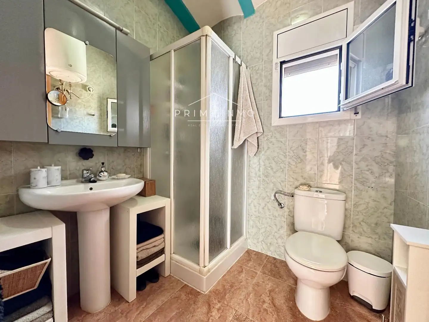Baño de Finca rústica en venta en L'Ampolla con Aire acondicionado, Calefacción y Terraza