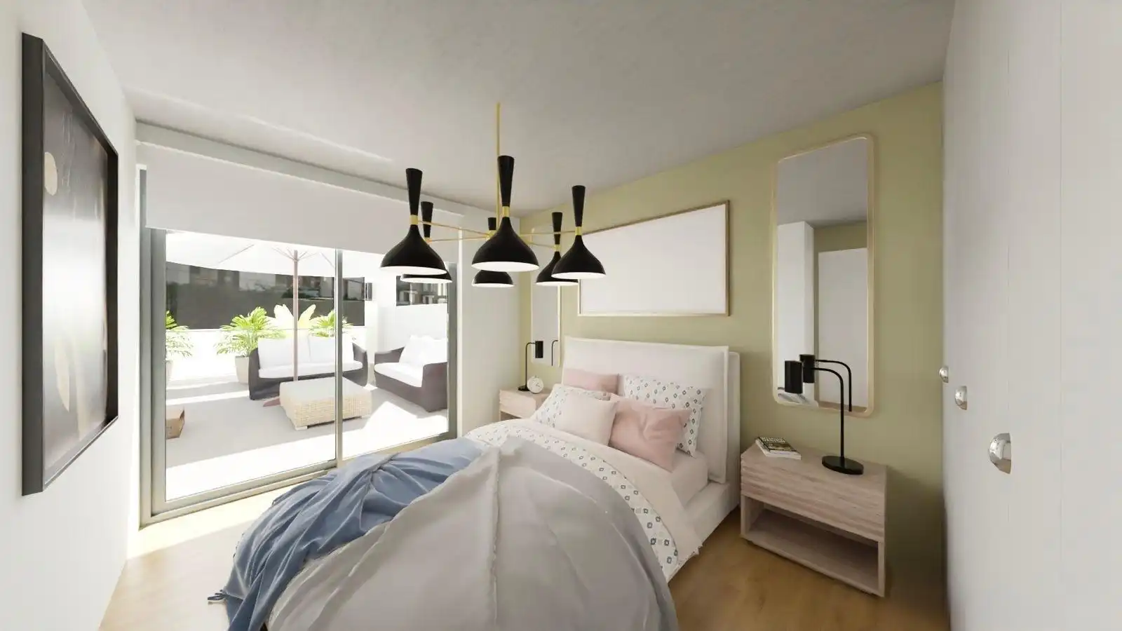 Habitación de Casa adosada en venta en Torrelavega  con Jardín privado, Terraza y Trastero