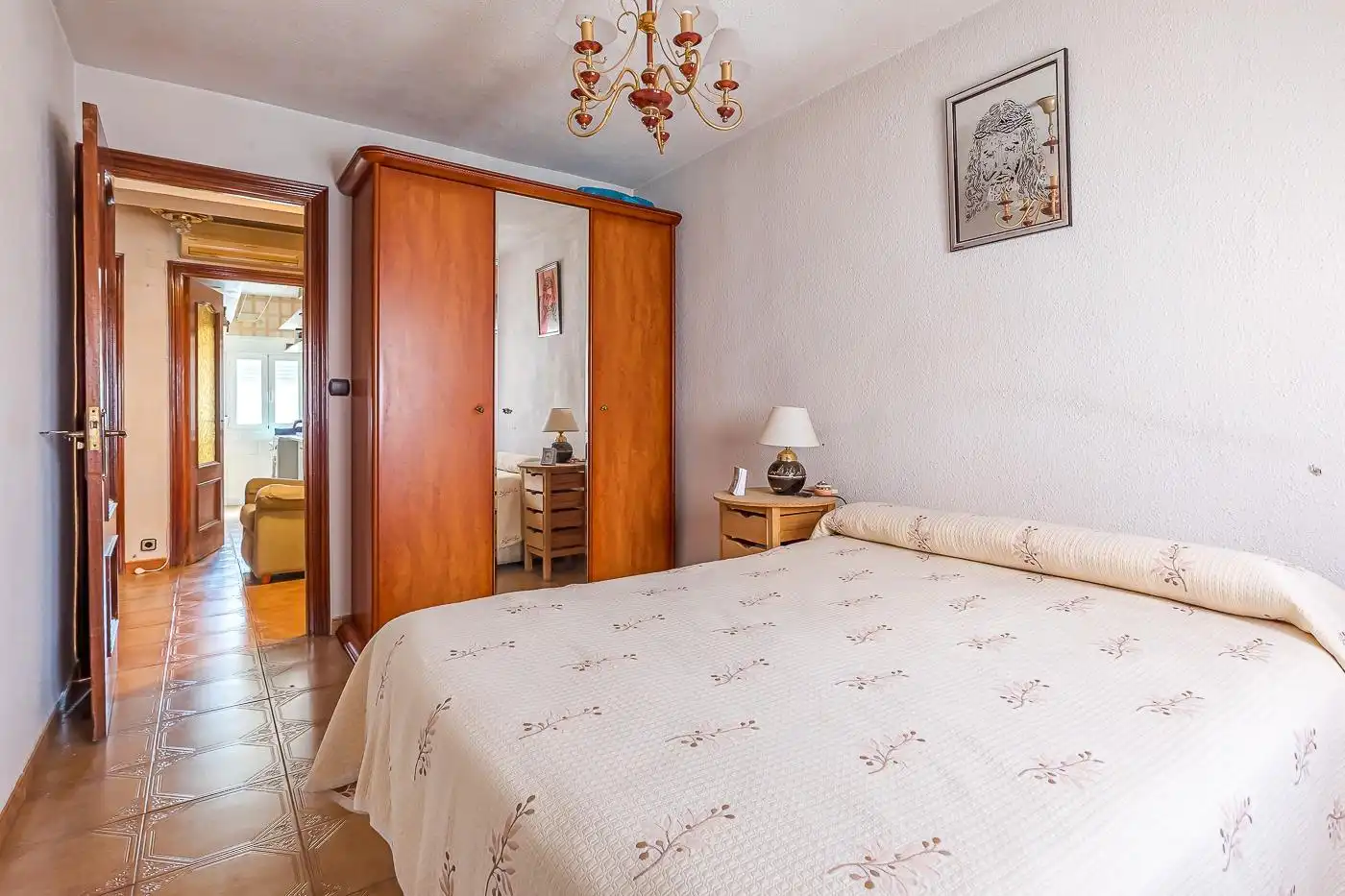 Bedroom of Flat for sale in Madrid  with Air Conditioner