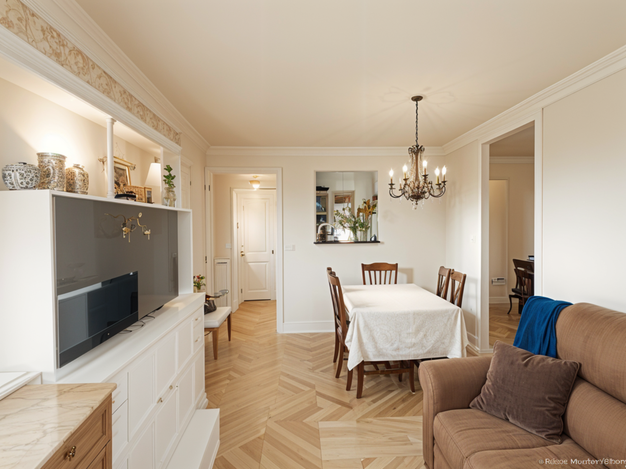 Dining room of Flat for sale in Montgat  with Parquet flooring, Furnished and Balcony