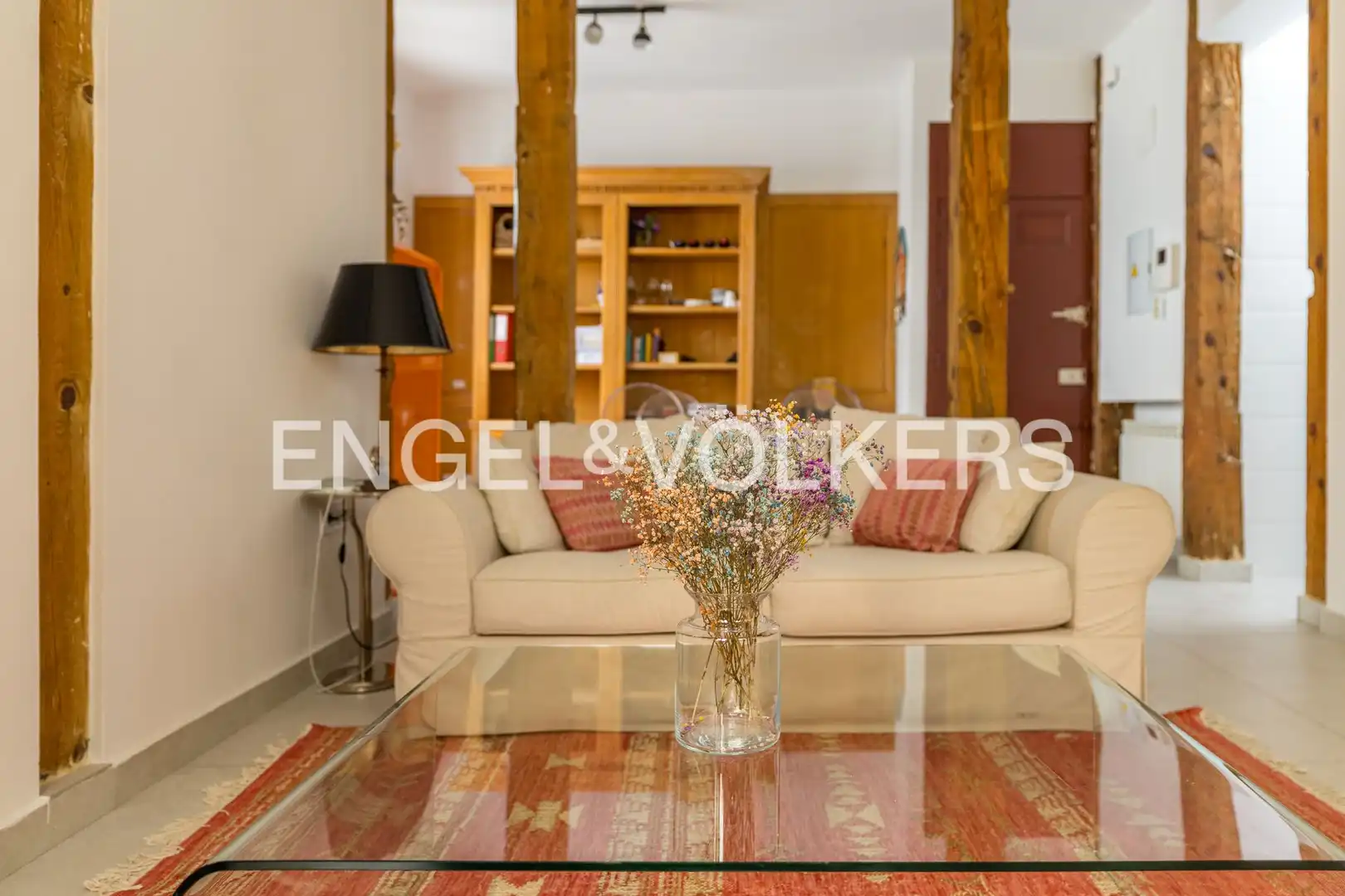 Sala de estar de Piso de alquiler en  Madrid Capital con Aire acondicionado y Calefacción