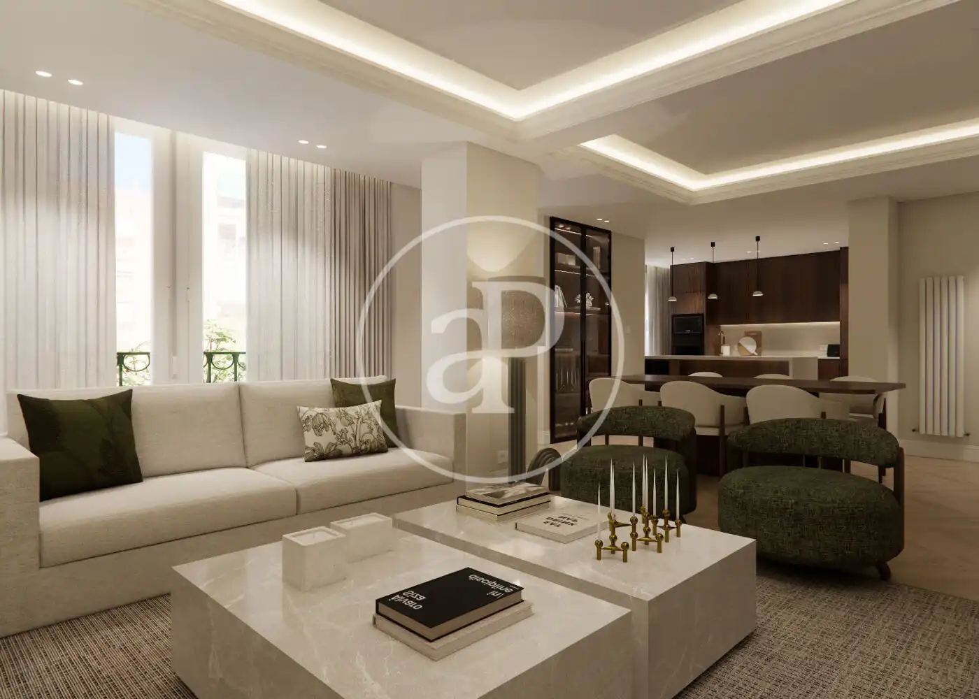 Living room of Flat for sale in Madrid  with Air Conditioner, Heating and Storage room