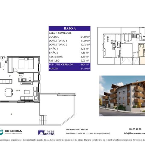 Foto 2 de Apartamento en venta en Calle Remascaro, Benasque, Huesca