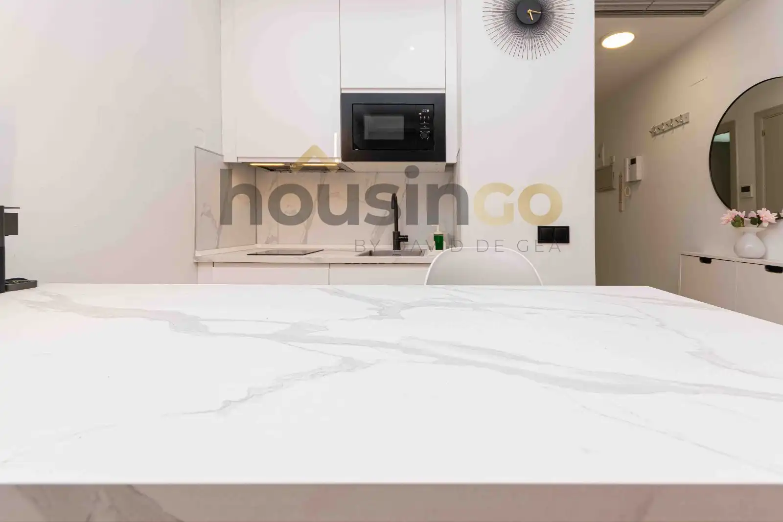 Kitchen of Study for rent in Madrid  with Heating, Furnished and Washing machine