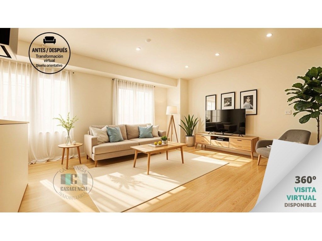 Sala de estar de Piso en venta en Castellón de la Plana / Castelló de la Plana