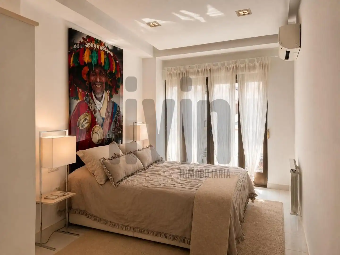 Schlafzimmer von Wohnung zur Miete in Jaén mit Klimaanlage, Terrasse und Möbliert