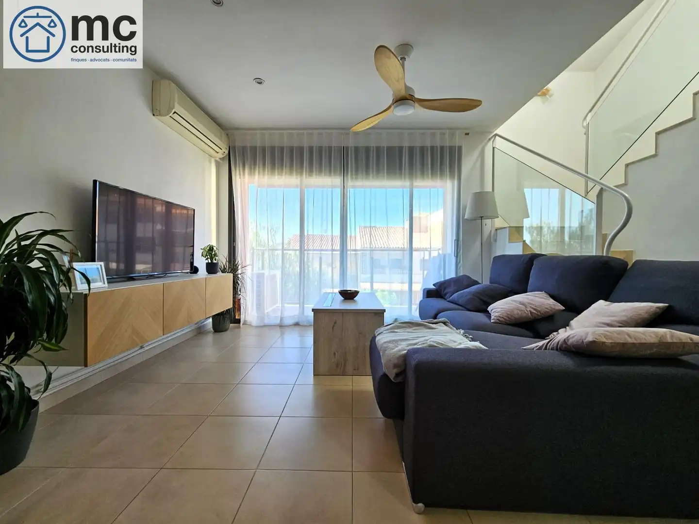 Wohnzimmer von Maisonette zum Verkauf in La Garriga mit Klimaanlage, Heizung und Terrasse