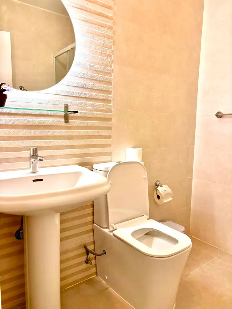 Bathroom of Apartments for rent in Adeje  with Air Conditioner, Parquet flooring and Terrace