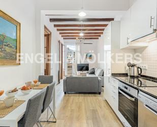 Kitchen of Apartment to rent in  Barcelona Capital  with Air Conditioner, Heating and Parquet flooring