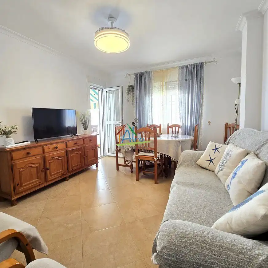 Living room of Flat for rent in Almonte  with Air Conditioner, Terrace and Furnished