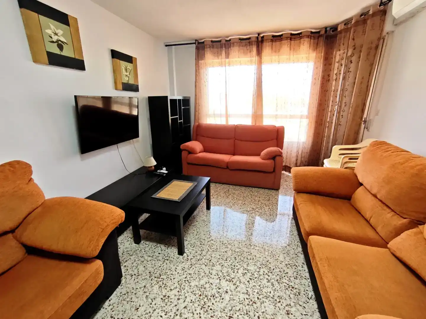 Wohnzimmer von Wohnung zur Miete in Cartagena mit Klimaanlage