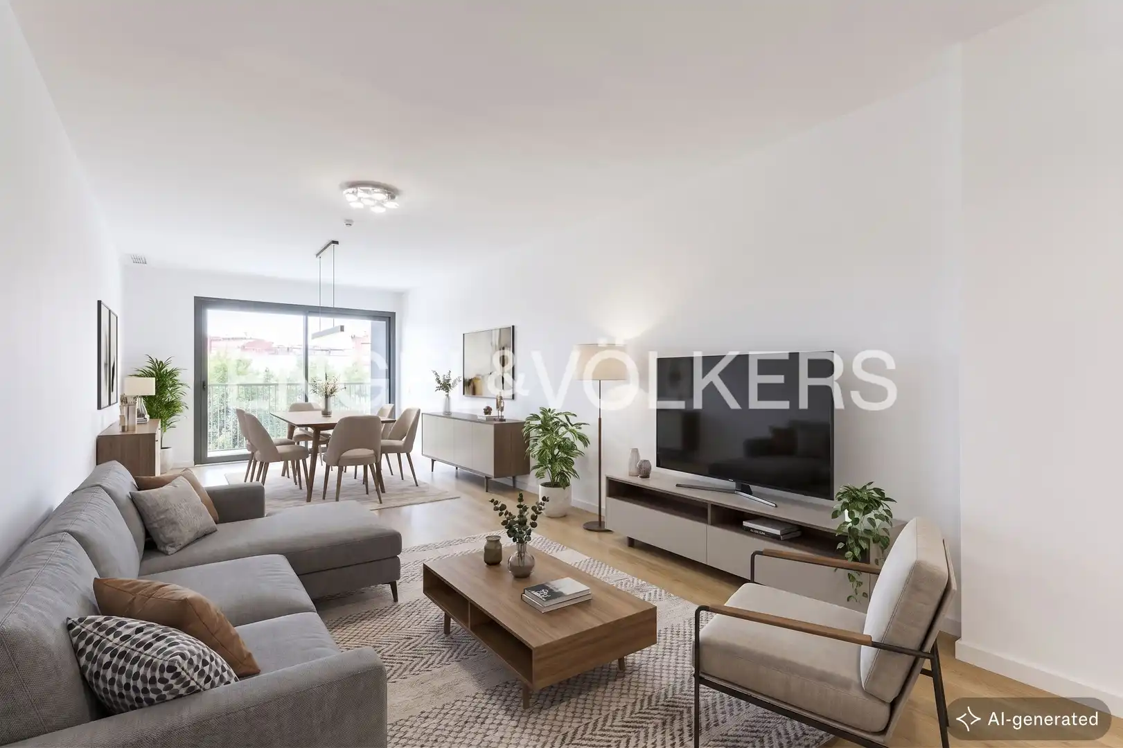 Sala d'estar de Àtic en venda en Cornellà de Llobregat amb Aire condicionat, Calefacció i Terrassa