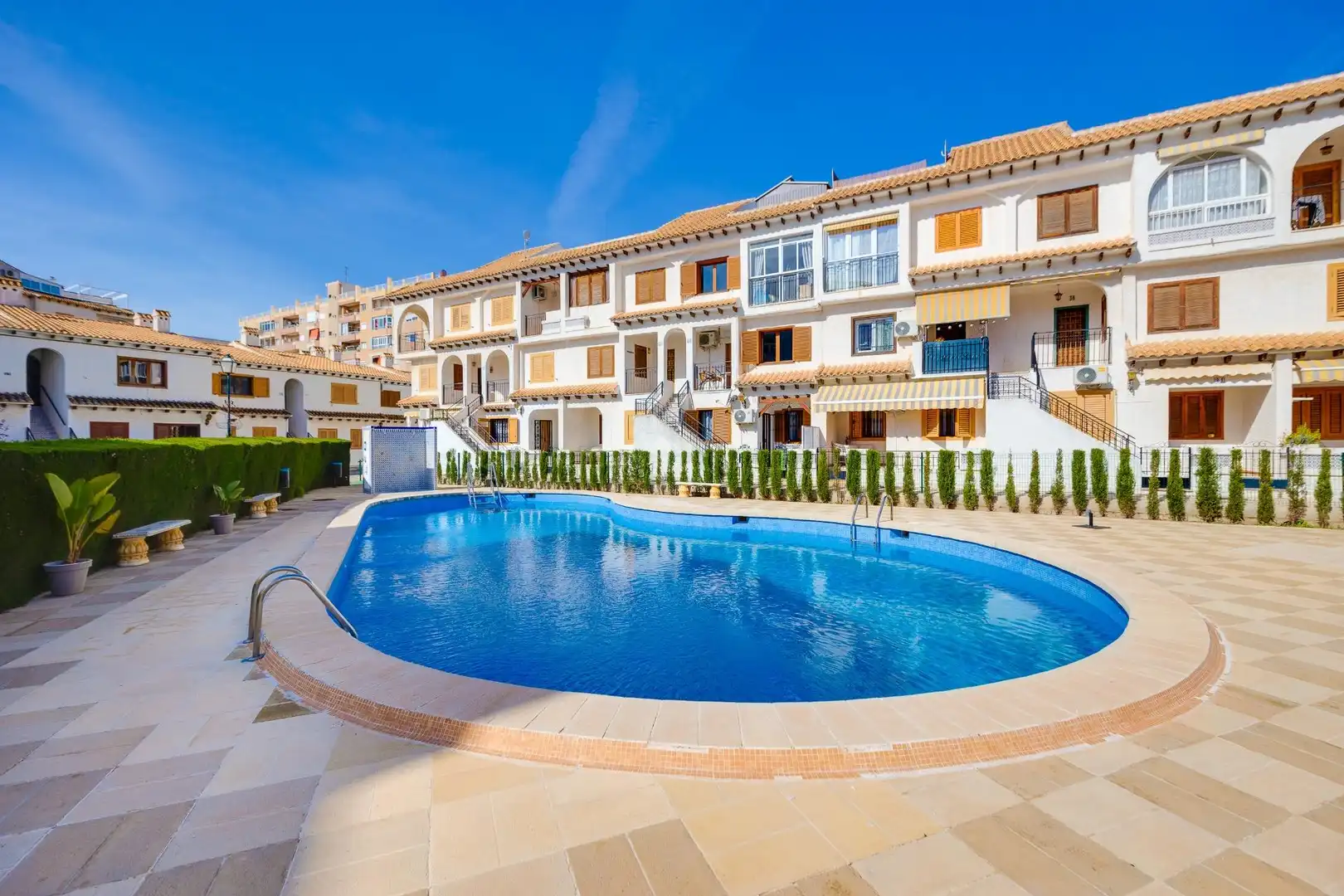 Swimming pool of Houses for sale in Torrevieja  with Terrace, Furnished and Community pool