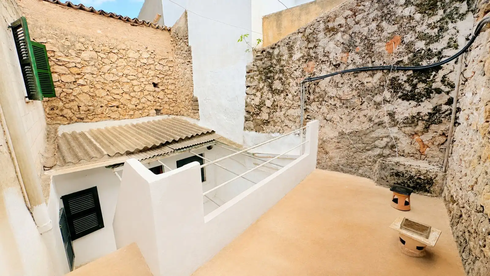 Terrasse von Einfamilien-Reihenhaus zum Verkauf in Pollença mit Terrasse und Balkon