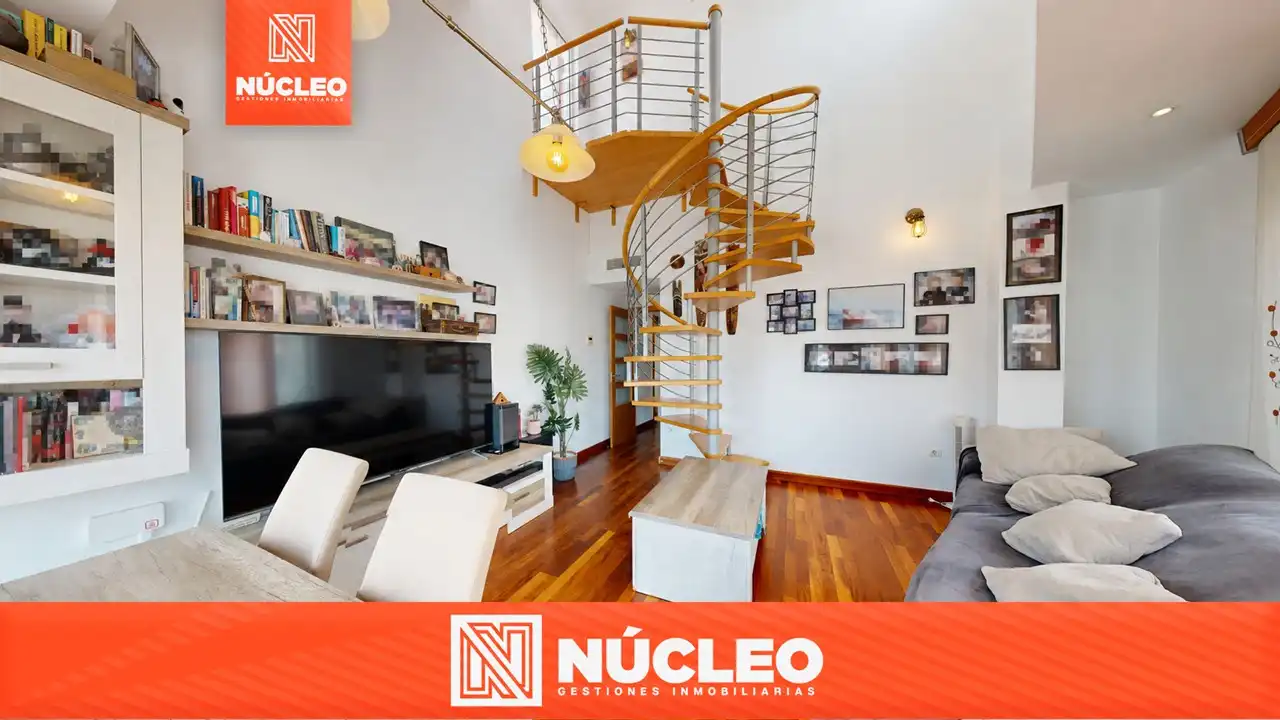 Sala de estar de Ático en venta en Sant Joan d'Alacant con Aire acondicionado, Parquet y Terraza