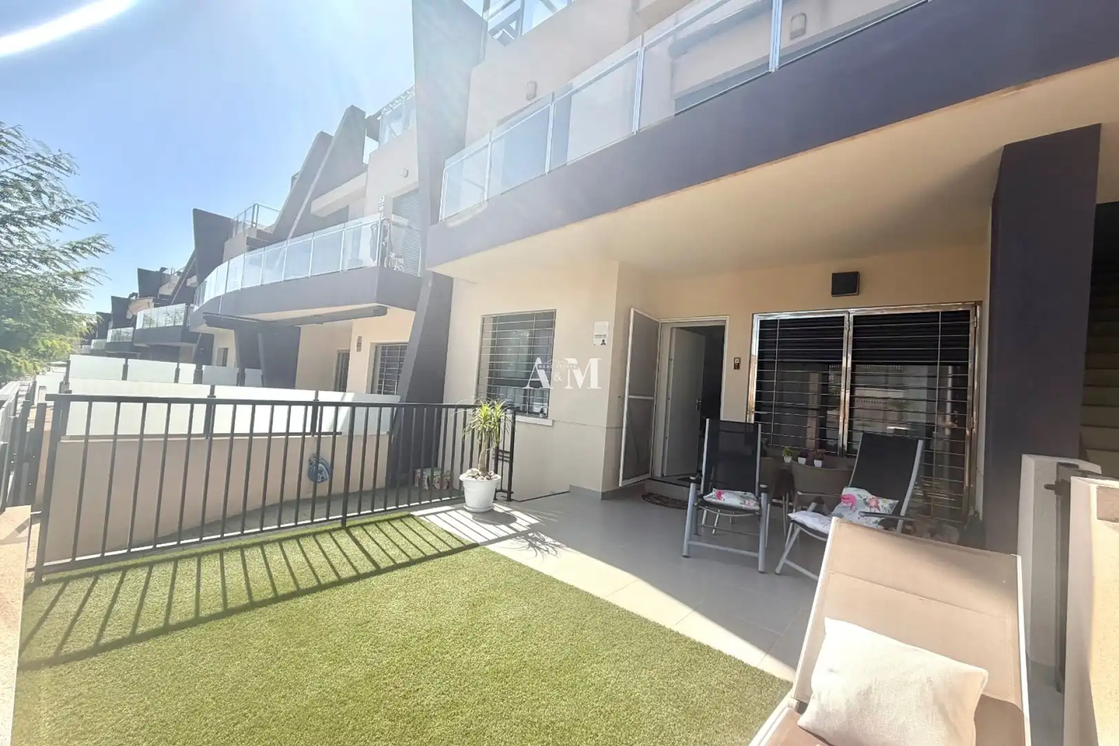 Terrasse von Haus oder Chalet zur Miete in Pilar de la Horadada mit Klimaanlage, Heizung und Terrasse