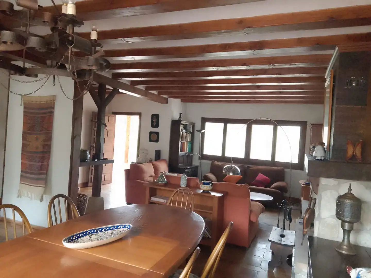 Sala d'estar de Casa o xalet en venda en Tibi amb Calefacció, Jardí privat i Terrassa
