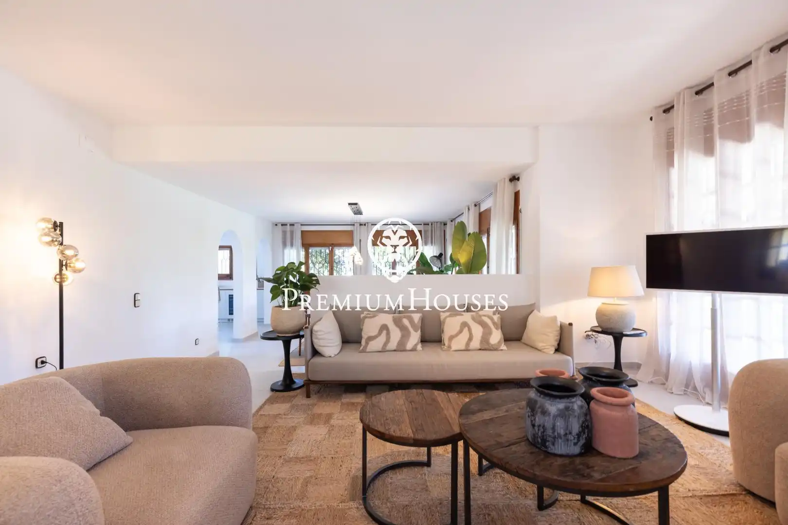 Sala de estar de Casa o chalet de alquiler en Cunit con Aire acondicionado, Calefacción y Jardín privado