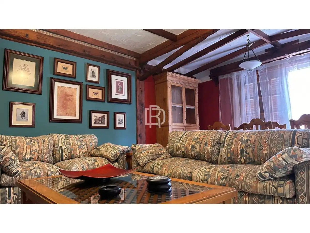 Sala d'estar de Casa adosada de lloguer en La Orotava amb Terrassa i Moblat
