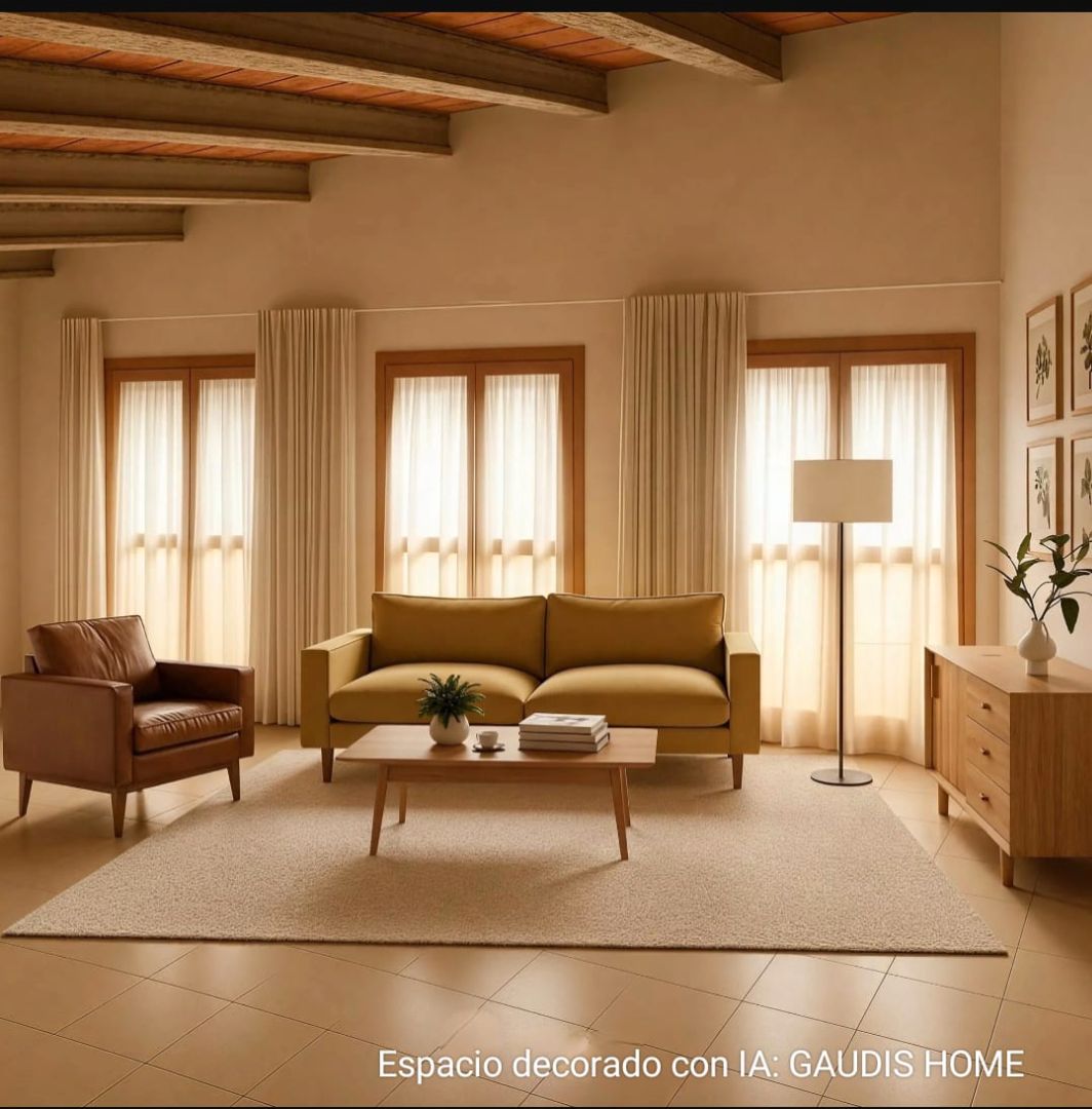 Sala d'estar de Casa o xalet en venda en Rubí amb Calefacció, Jardí privat i Terrassa