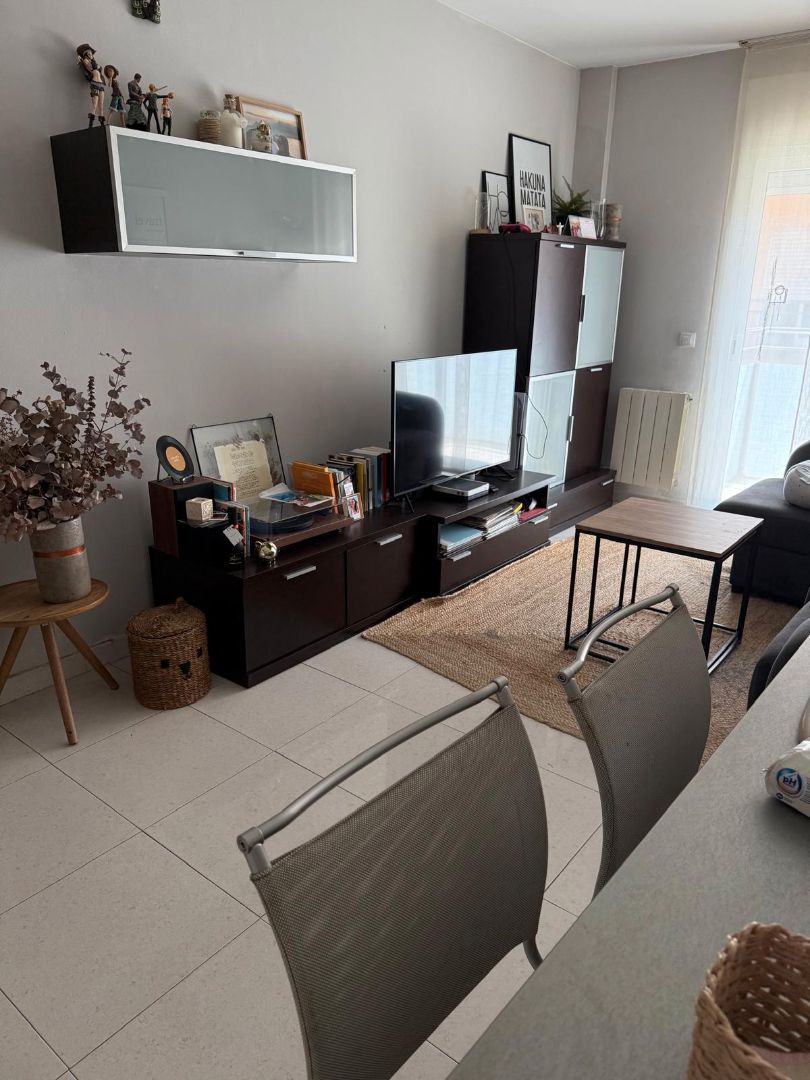 Living room of Flat for sale in Salt  with Heating, Terrace and Furnished