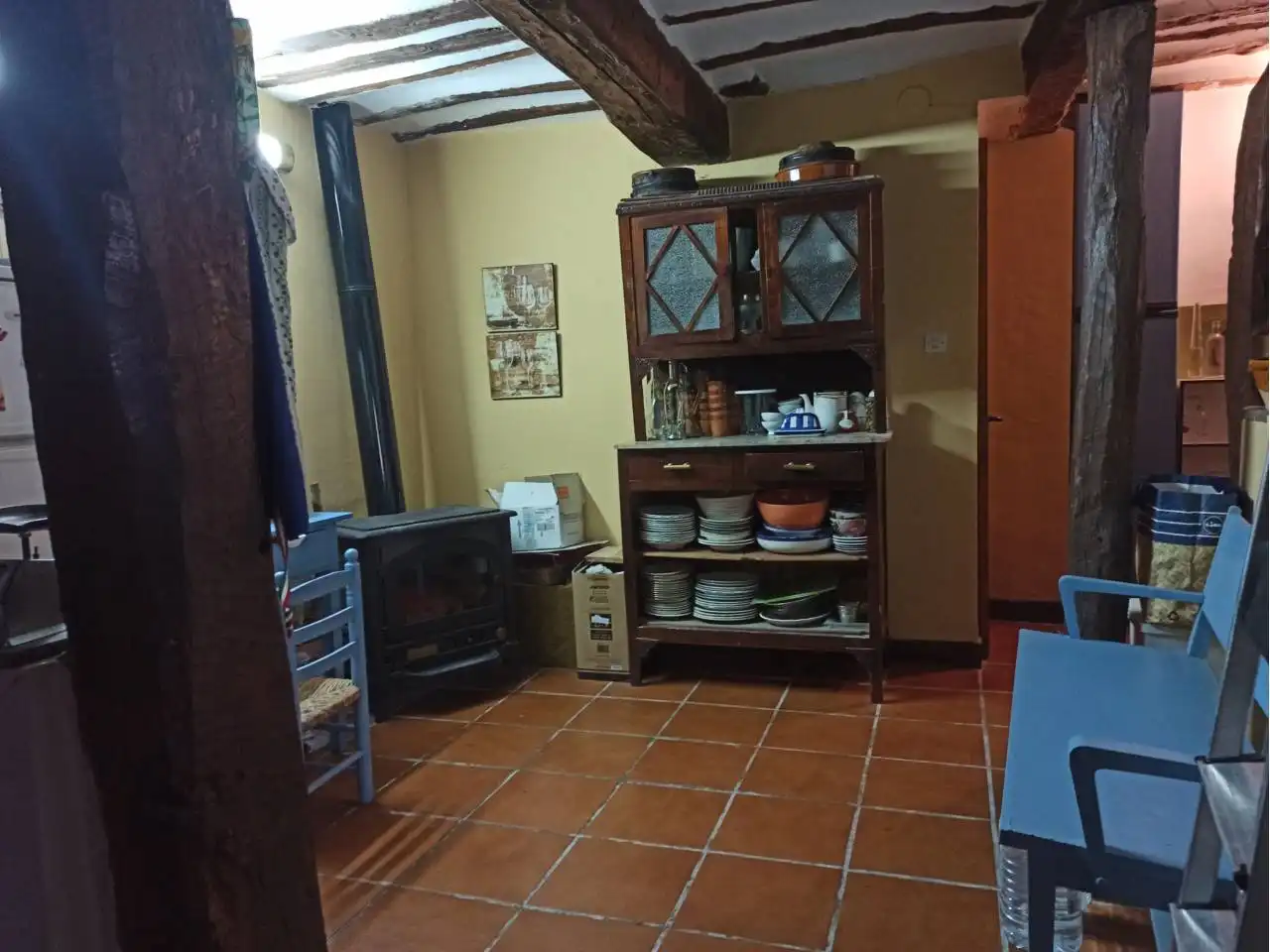 Cuina de Casa o xalet en venda en Terroba amb Calefacció, Jardí privat i Moblat