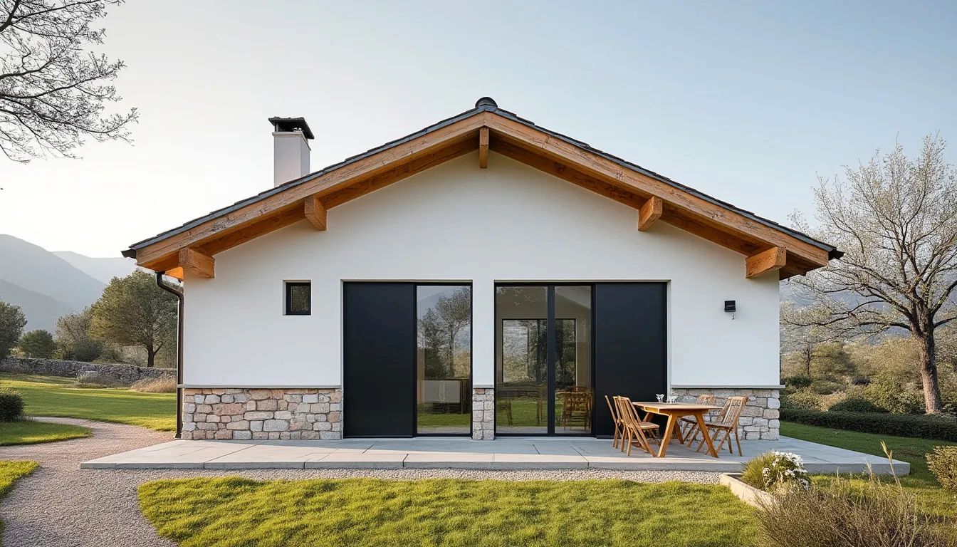 Vista exterior de Casa o xalet en venda en Hoz de Jaca amb Aire condicionat, Calefacció i Moblat