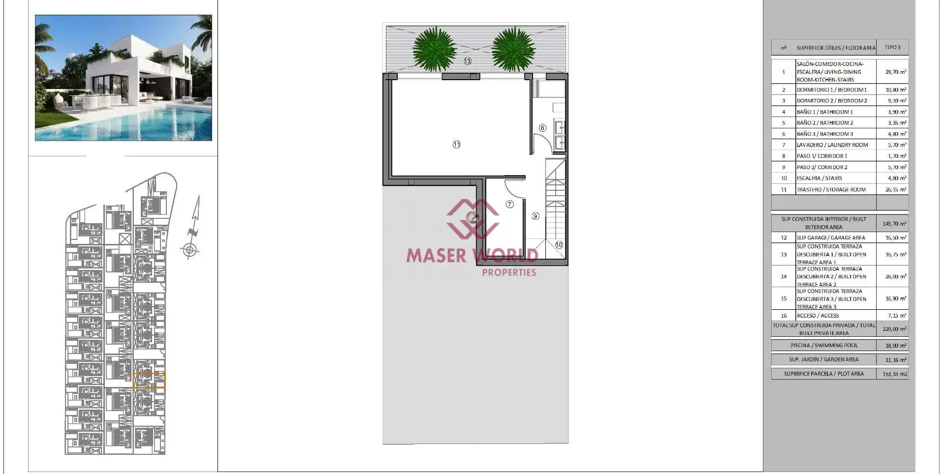 Casa aparellada amb piscina en venda a Golf Bahía, imagen 14