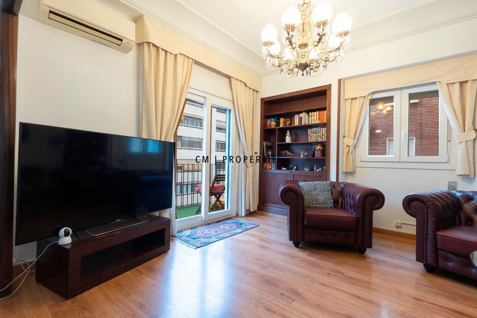 Living room of Flat to rent in  Valencia Capital  with Air Conditioner, Heating and Terrace
