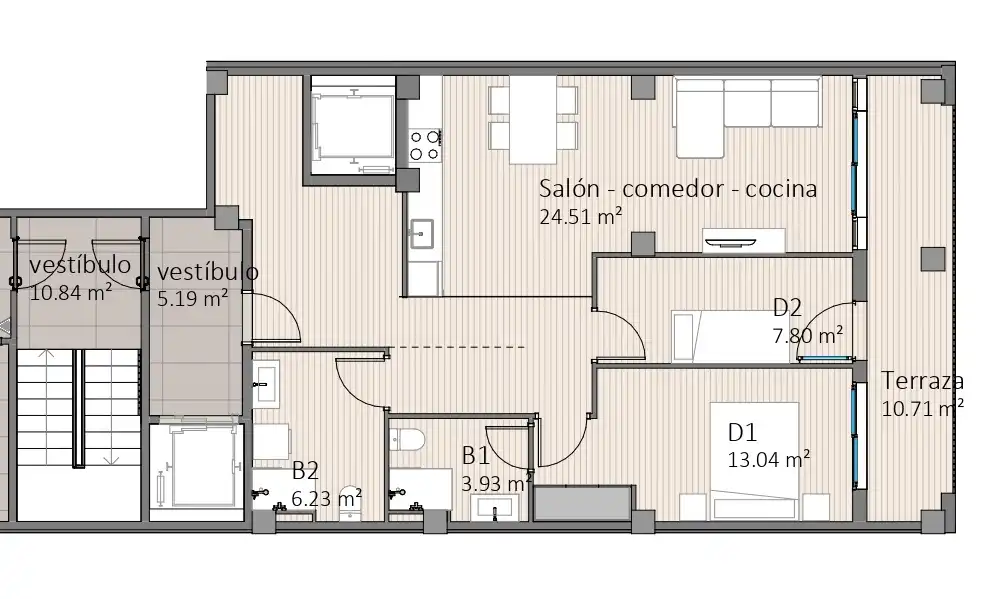 Piso en venta en Castellón de la Plana / Castelló de la Plana con Terraza
