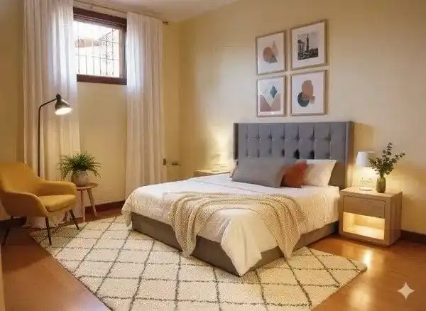 Habitación de Casa adosada en venta en Usurbil con Calefacción, Parquet y Amueblado