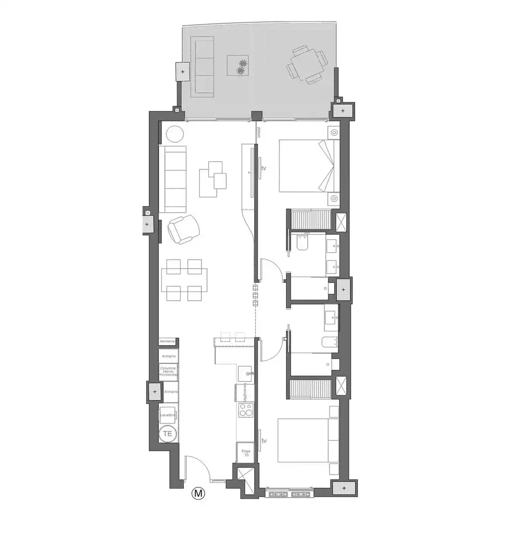 Apartament amb terrassa en venda a Veneziola, imagen 18