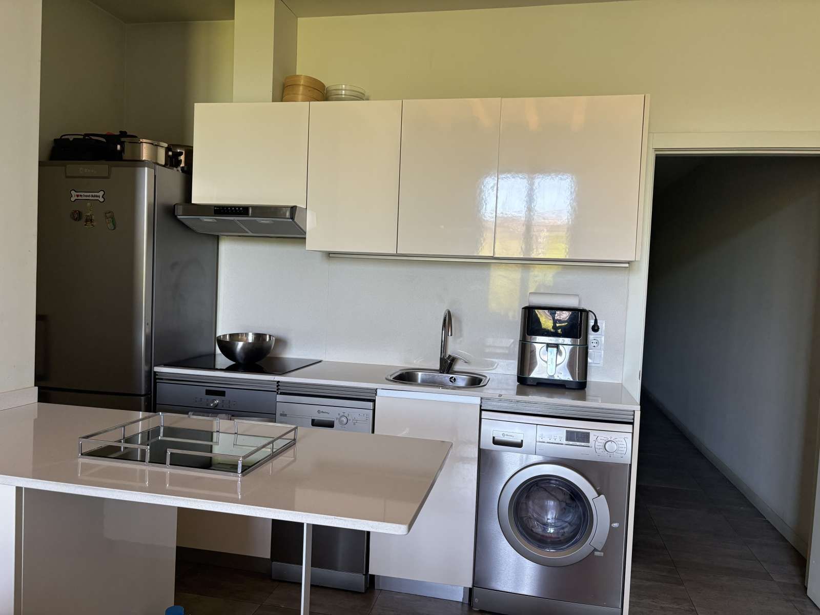 Cuina de Apartament per a compartir en  Barcelona Capital amb Aire condicionat, Calefacció i Terrassa