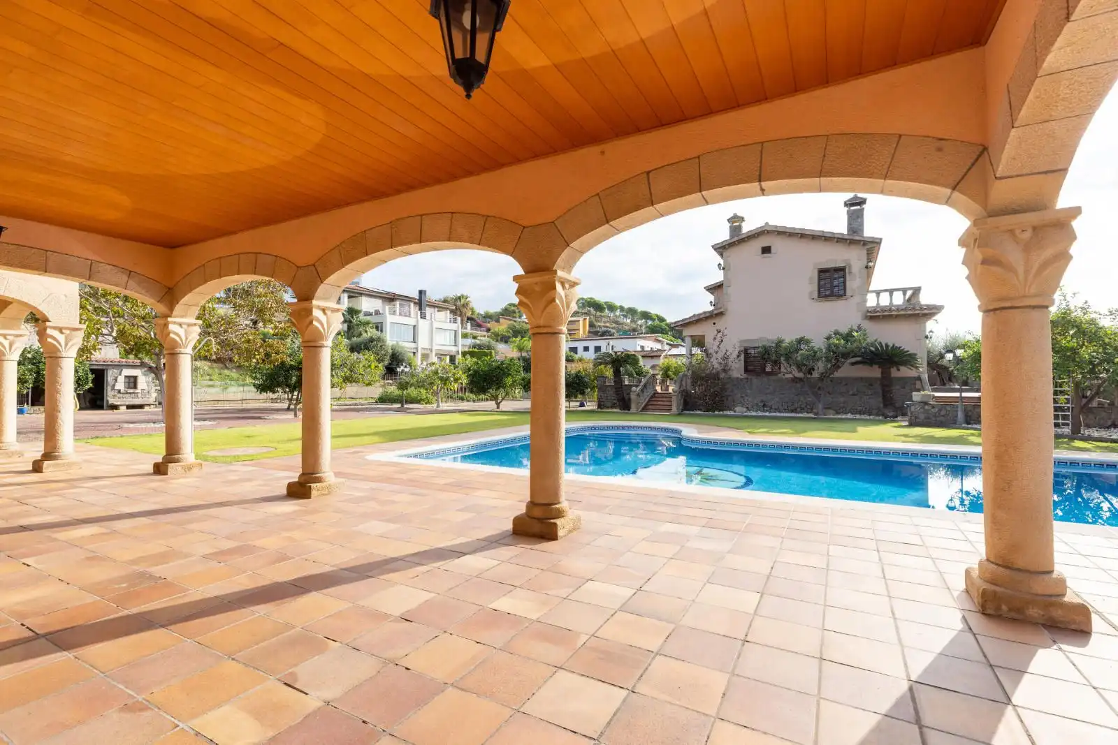 Piscina de Casa o xalet en venda en Mataró amb Terrassa i Piscina