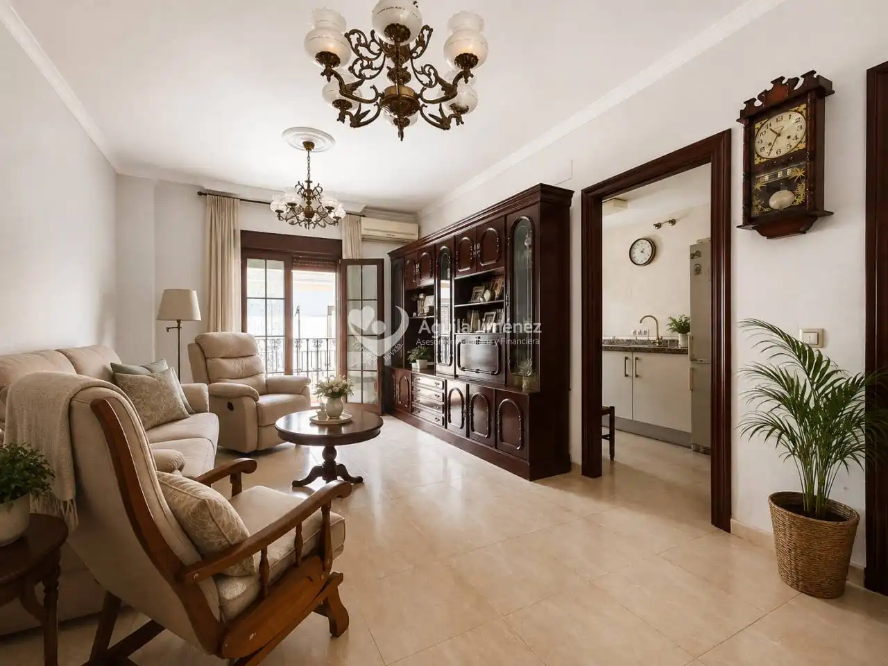 Living room of Flat for sale in Alcalá de Guadaira  with Air Conditioner, Heating and Storage room