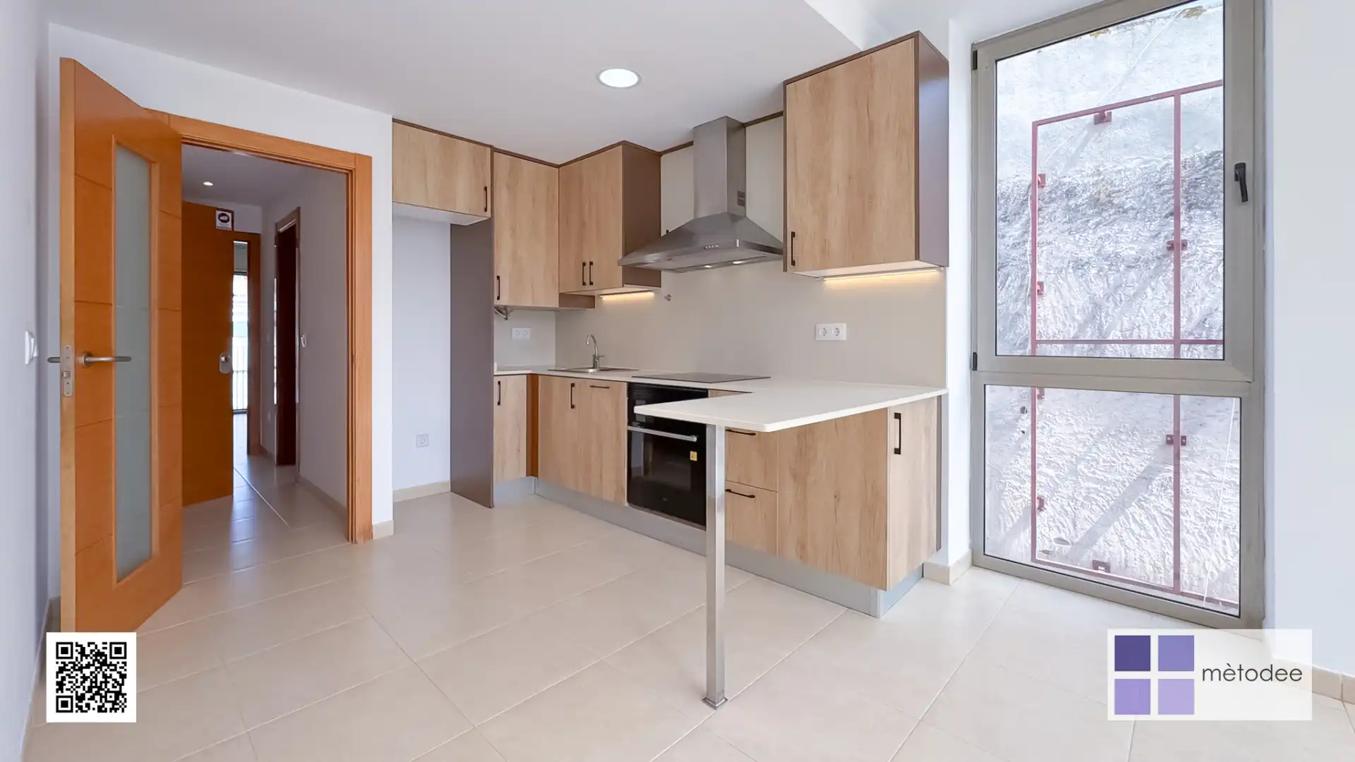 Cocina de Ático de alquiler en Blanes con Aire acondicionado, Calefacción y Terraza