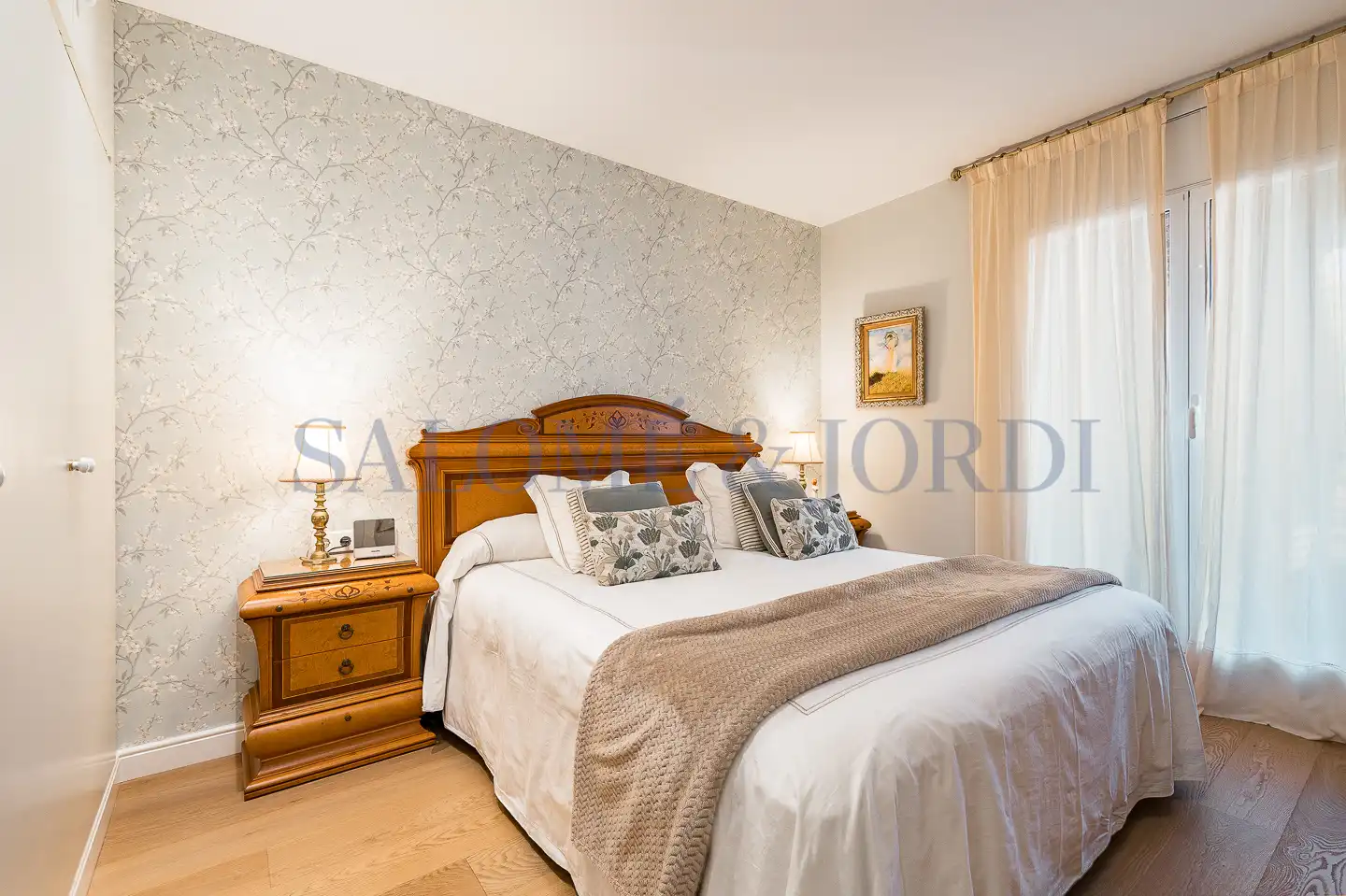 Schlafzimmer von Wohnung zum Verkauf in Vilassar de Mar mit Klimaanlage, Heizung und Parkett