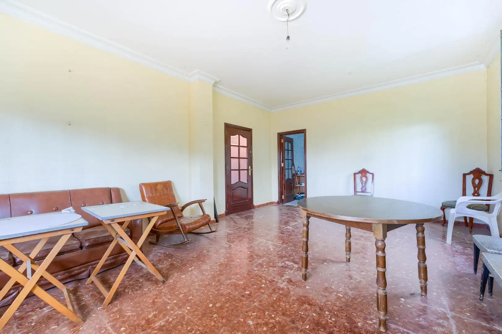 Dining room of Houses for sale in Sanlúcar la Mayor  with Air Conditioner, Private garden and Terrace