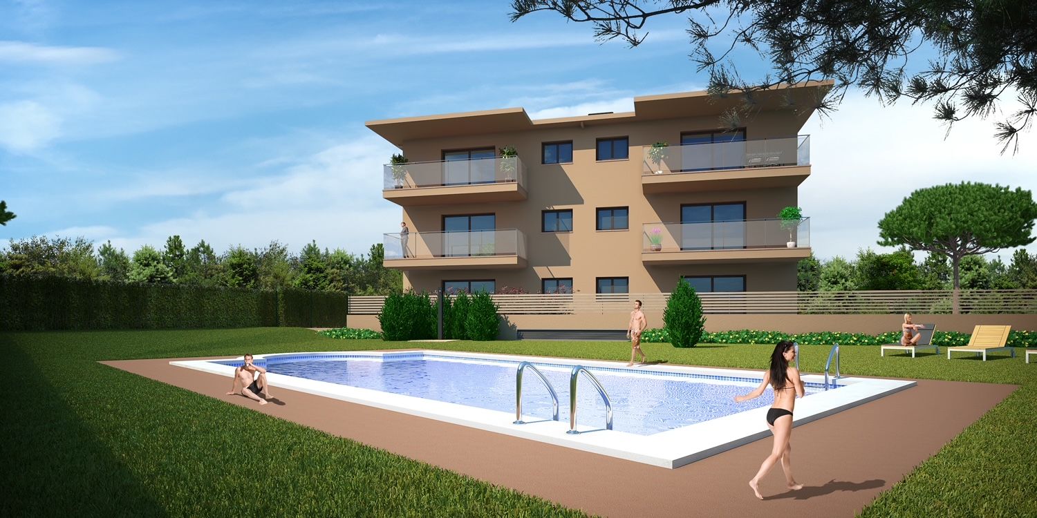Swimming pool of Flat for sale in Pals  with Air Conditioner, Heating and Terrace