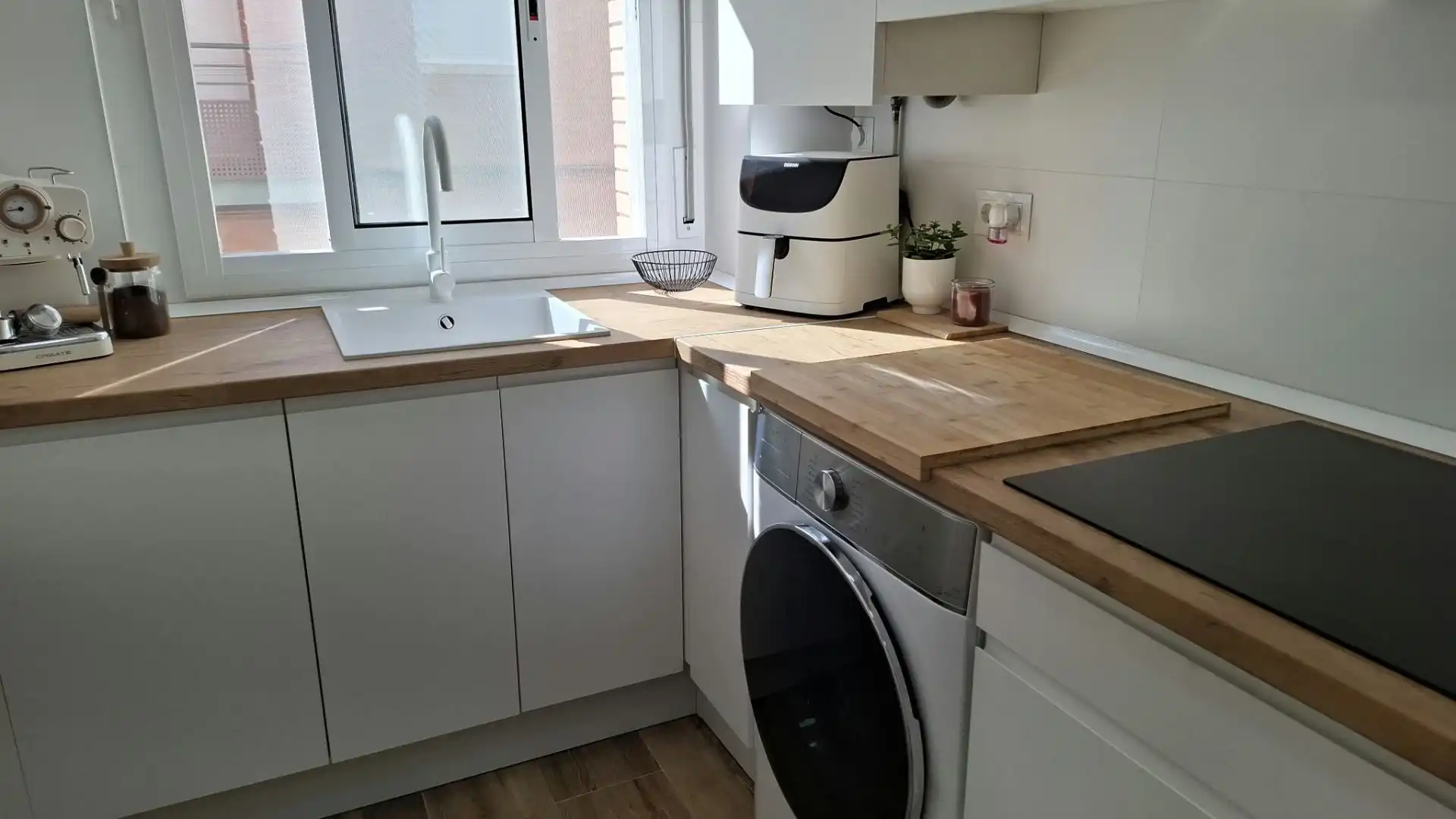 Kitchen of Flat for sale in Vallirana  with Air Conditioner, Heating and Terrace