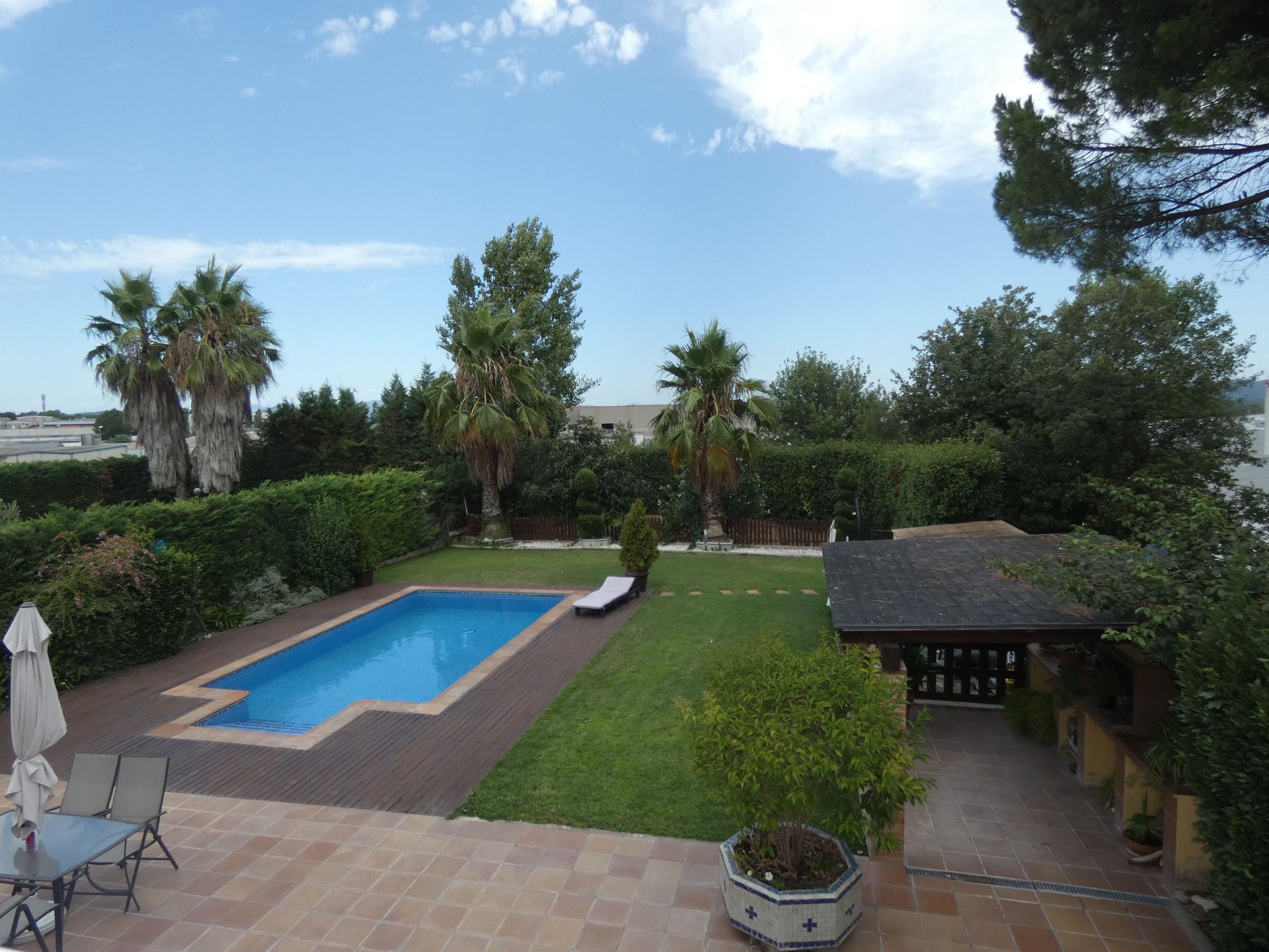 Piscina de Casa o xalet en venda en Riudellots de la Selva amb Aire condicionat, Jardí privat i Traster